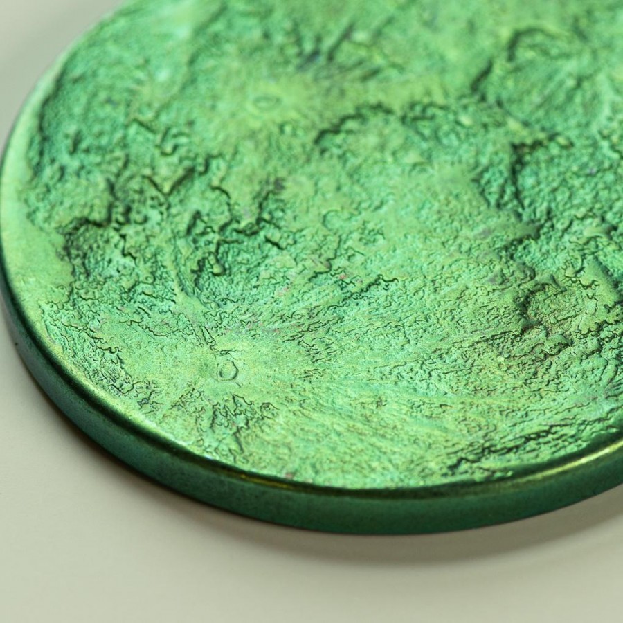 TRUE MOON GREEN DREAM Niobium Multicolor Coin Round High relief 3D effect 1 oz